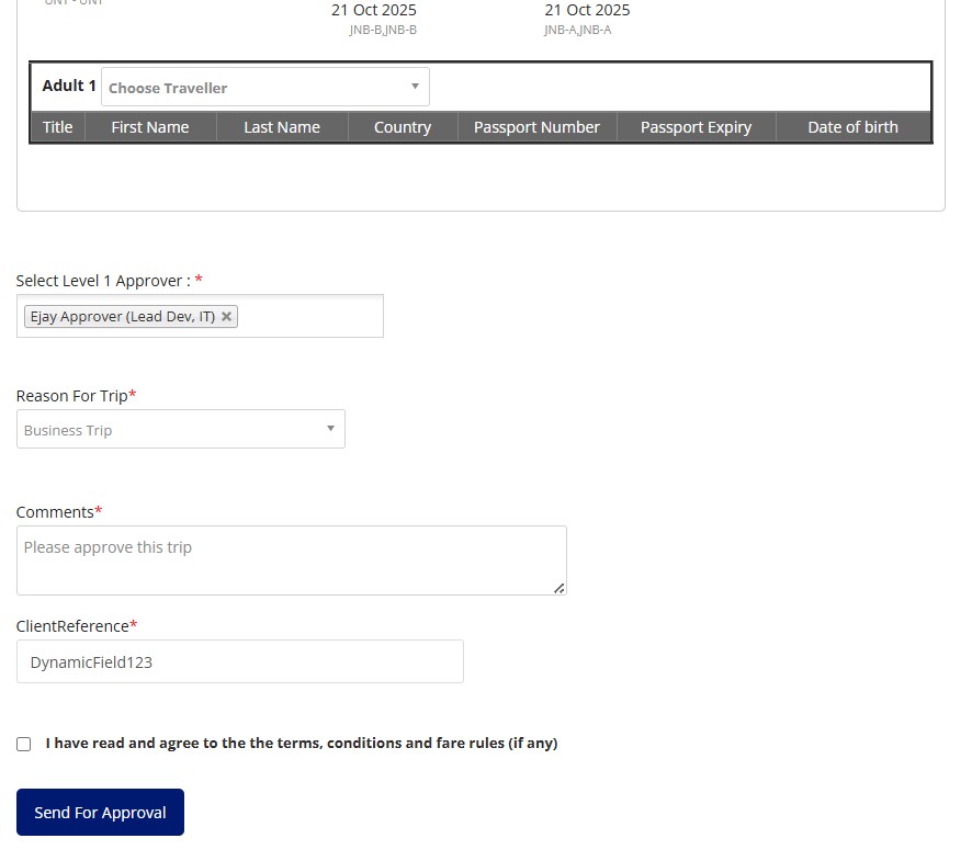 Approval Interface
